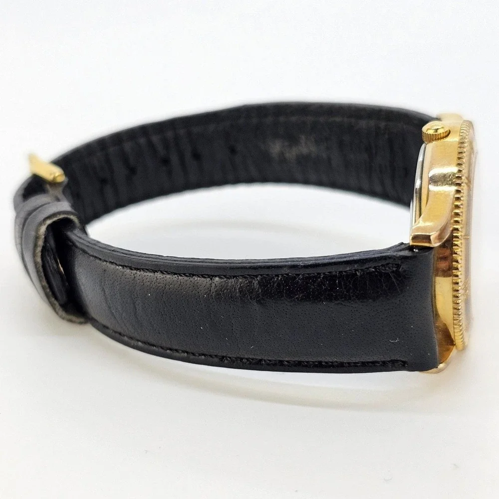 Relic Women Watch 32MM White Black Dial Black Leather Bands Up to 7